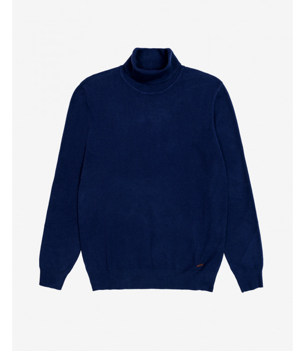 Brushed effect turtleneck swetaer