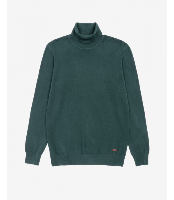 Brushed effect turtleneck swetaer
