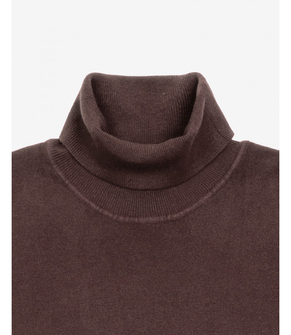 Brushed effect turtleneck swetaer