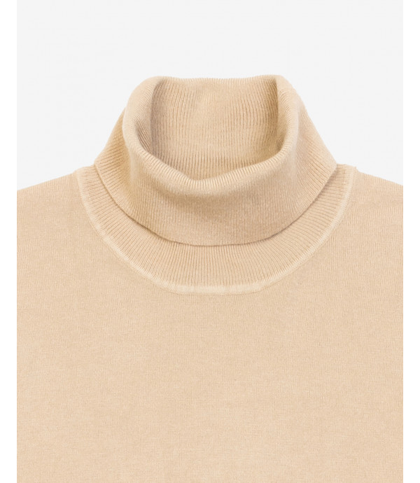 Brushed effect turtleneck swetaer