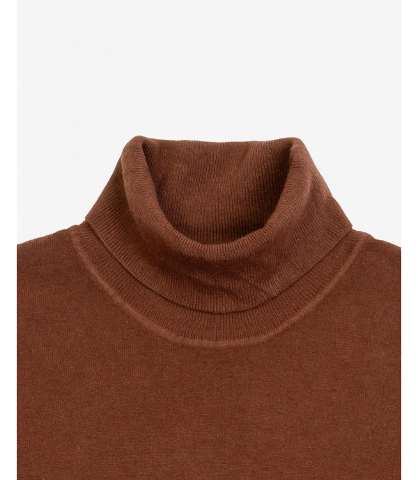 Brushed effect turtleneck swetaer