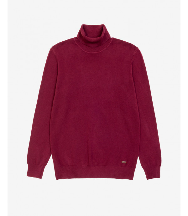 Brushed effect turtleneck swetaer