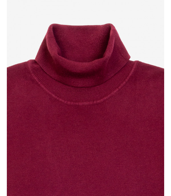 Brushed effect turtleneck swetaer