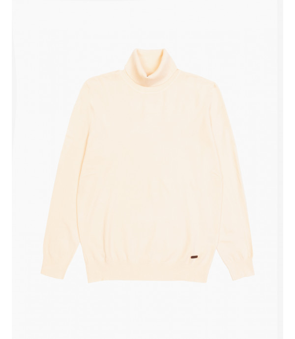 Brushed effect turtleneck swetaer