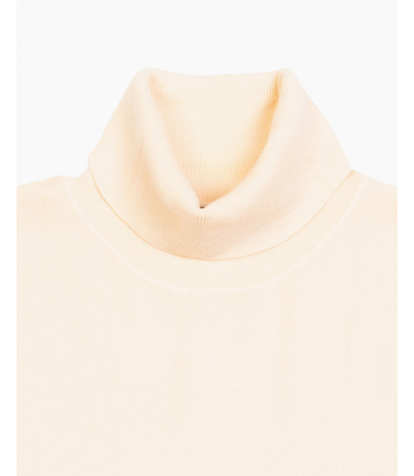 Brushed effect turtleneck swetaer
