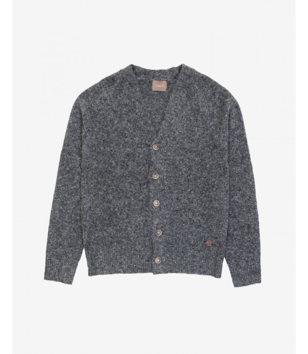 Melange boucle effect raglan cardigan