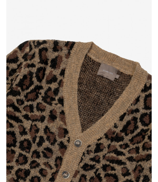 Animalier pattern cardigan