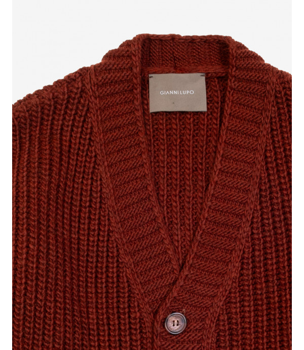 Ribbed cardigan