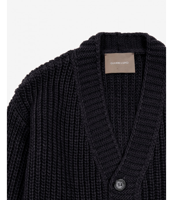 Ribbed cardigan