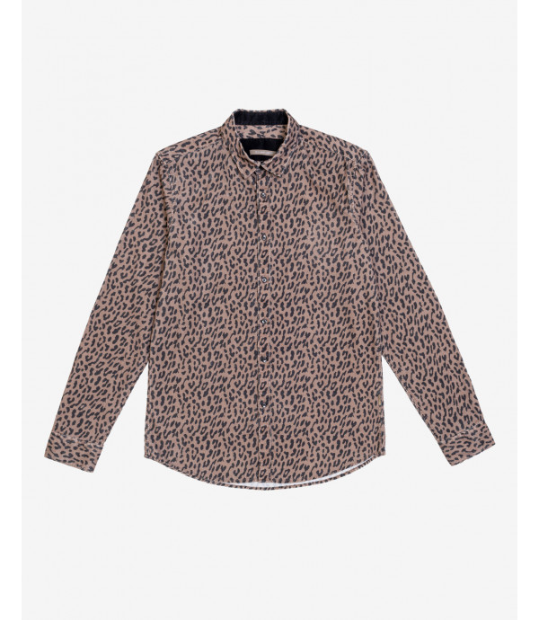 Camicia in fantasia velluto a coste