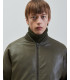 Bomber effetto pelle oversize