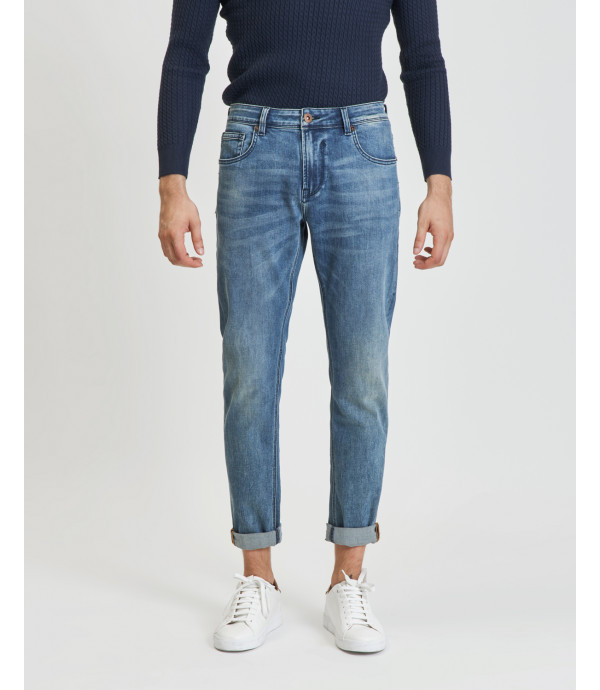 Kevin skinny fit jeans in stone wash