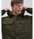 Giacca camicia imbottita con tasche
