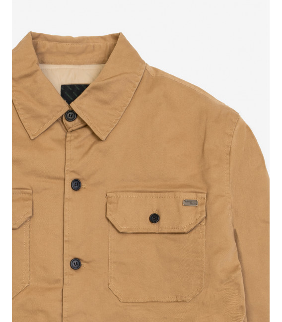 Giacca camicia imbottita con tasche