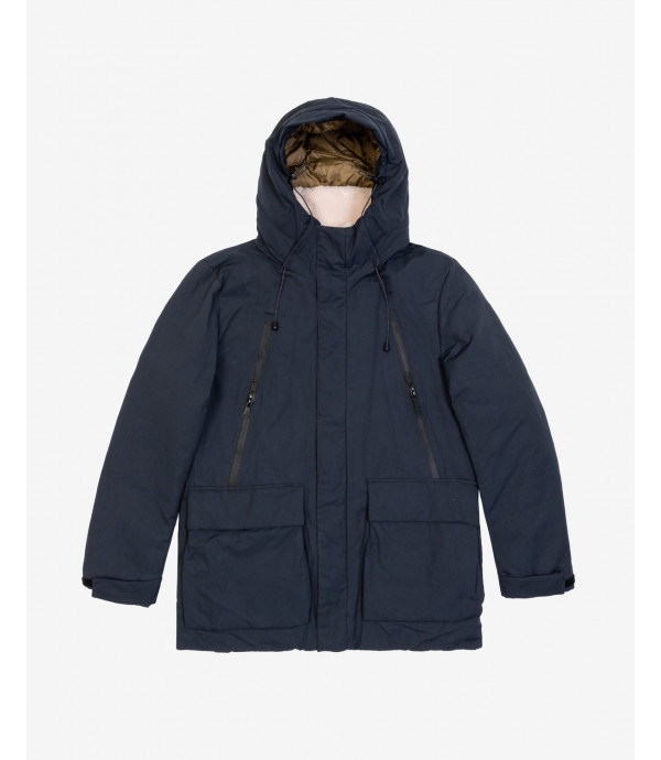 Padded parka jacket with pockets and zip