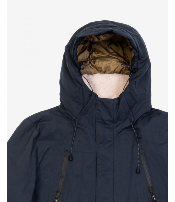 Padded parka jacket with pockets and zip