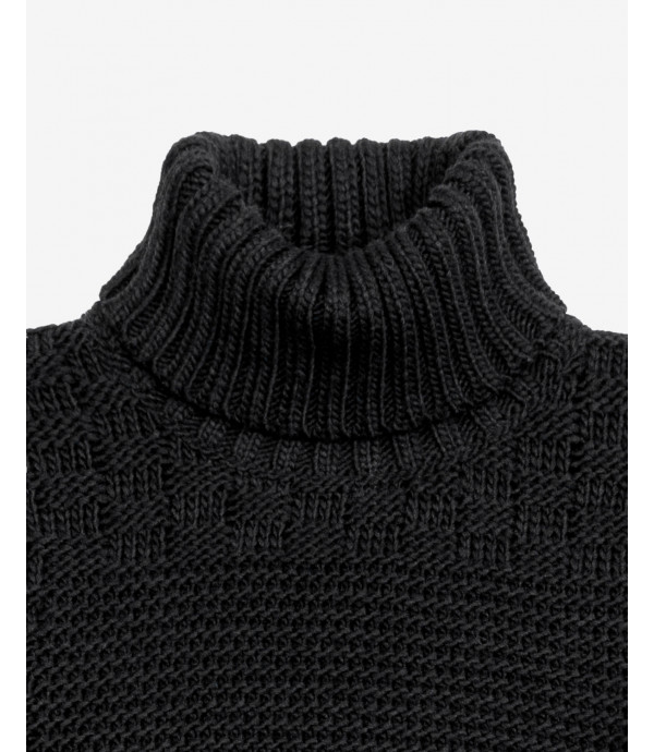 Patchwork turtlenwck sweater