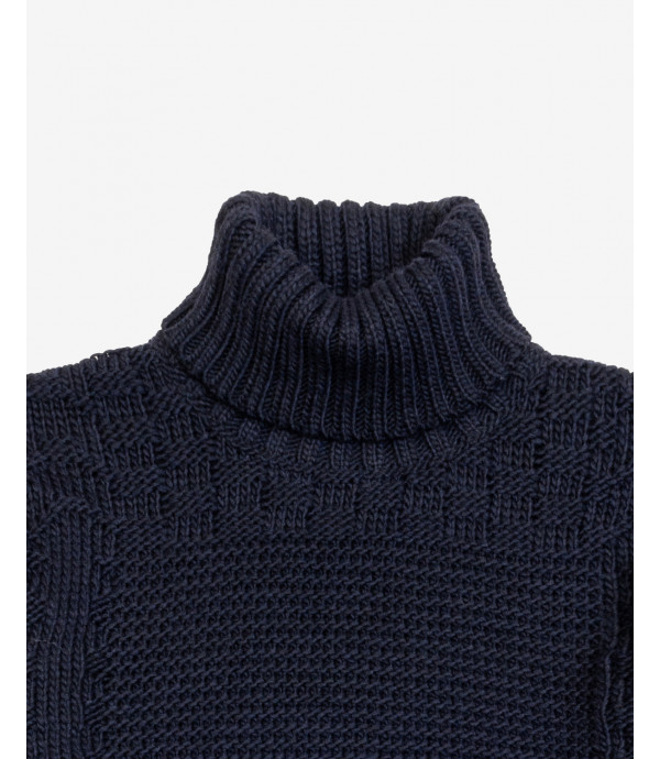 Patchwork turtlenwck sweater