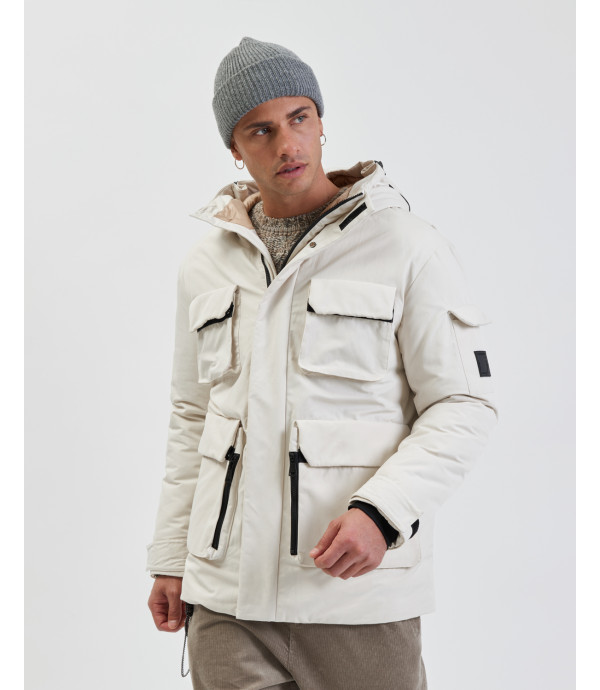 Padded jacket with front pockets