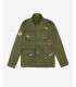 Field jacket con patch military
