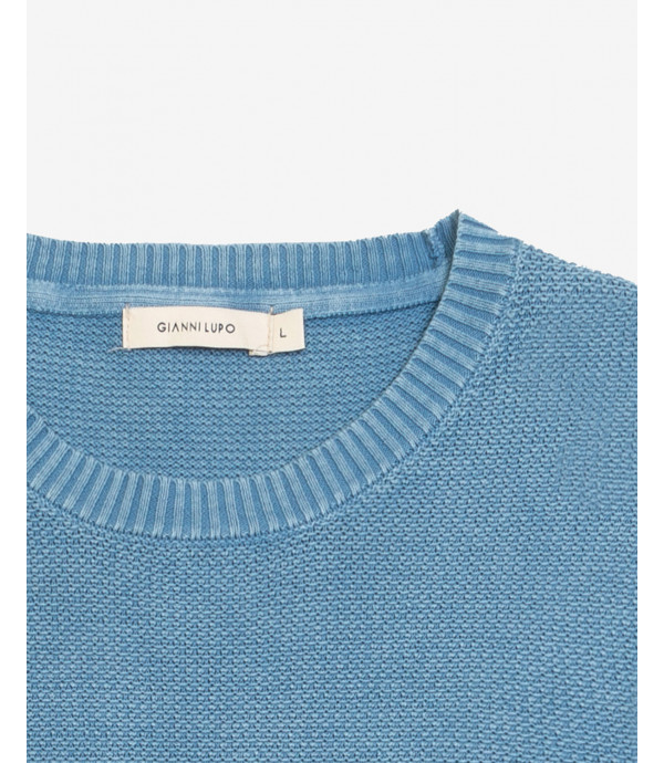 Used effect cotton sweater