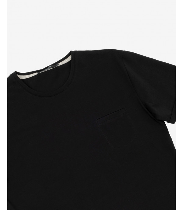T-shirt con taschino extra fine cotton