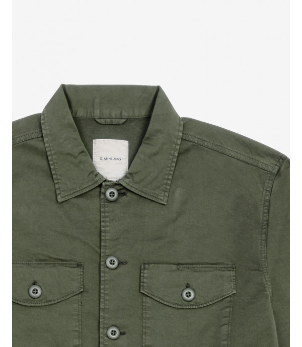 Overshirt in cotone