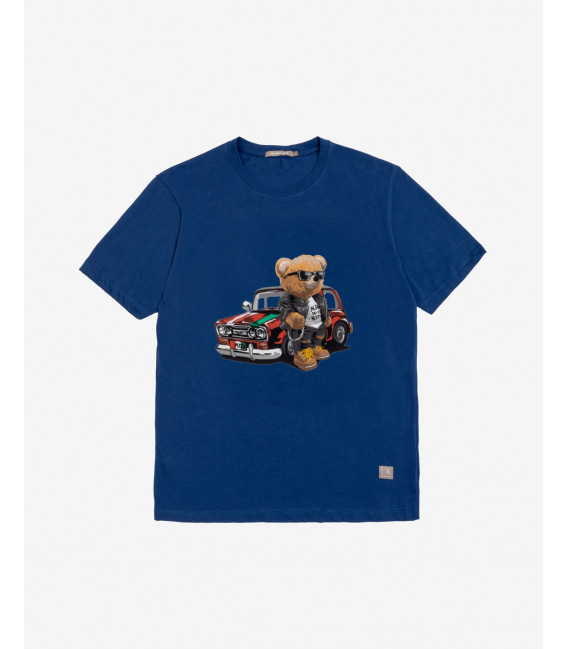 T-shirt con stampa teddy
