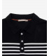 Knitted striped polo shirt
