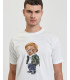 T-shirt con stampa teddy