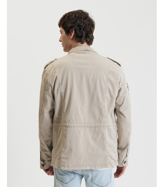 Field jacket con patch military