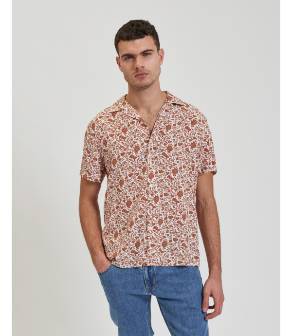 More about Floral print bowling shirt