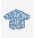 Oversize abstract print shirt