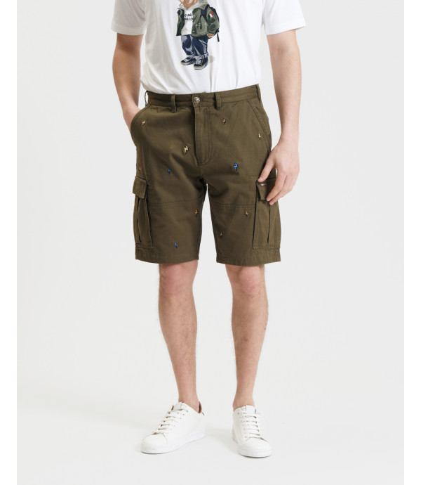 More about Cargo shorts with embroideries