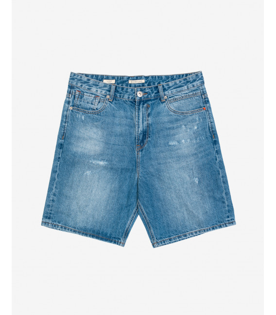 Bermuda jeans THOMAS oversize fit con graffi