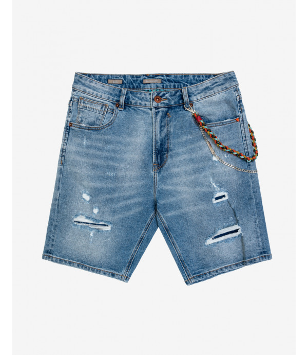 Bermuda jeans JACK regular fit in rip& repair