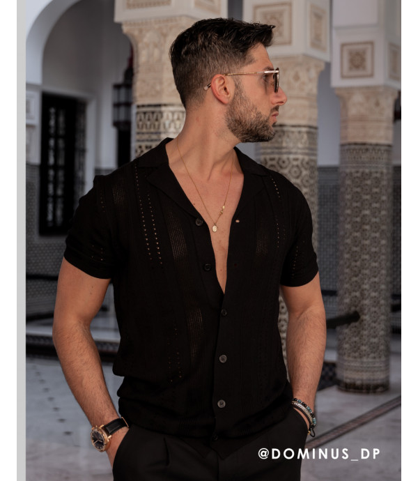 More about Knitted shirt with transparencies