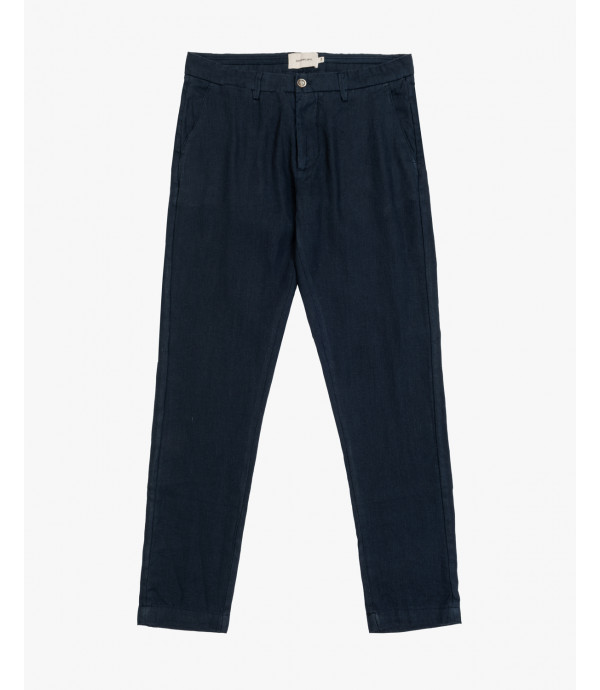 Pantaloni slim fit in lino