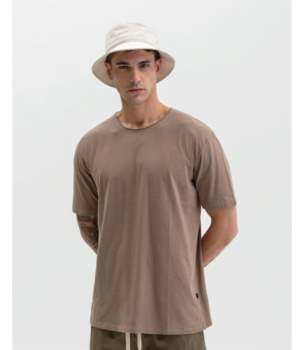 T-shirt con orli a taglio a vivo