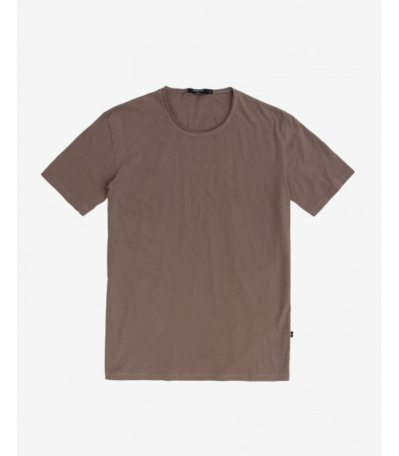 T-shirt con orli a taglio a vivo