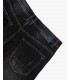 MIKE95 carrot cropped jeans with rips in black