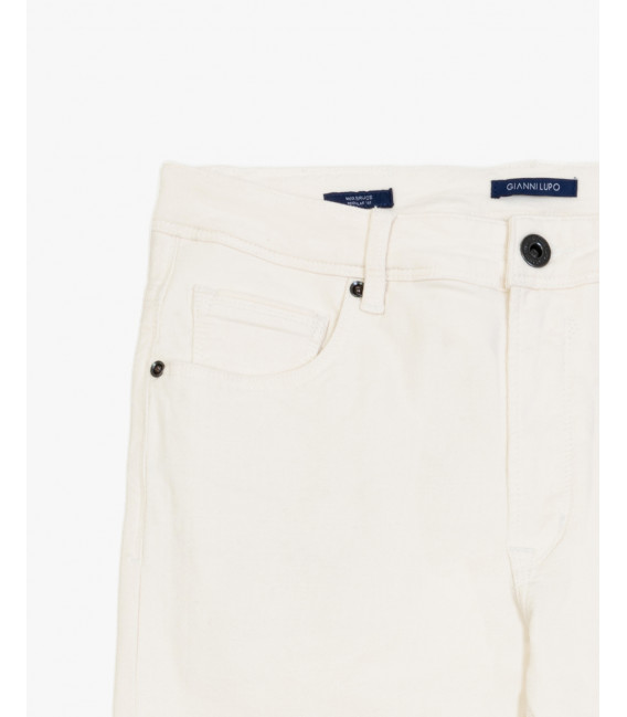 Chinos regular fit morbidi in velluto