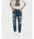 Jeans BRUCE regular fit con strappi e patch