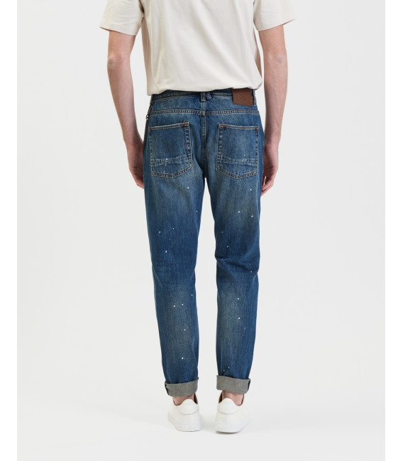 Jeans BRUCE regular fit con strappi e patch