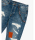 Jeans BRUCE regular fit con strappi e patch