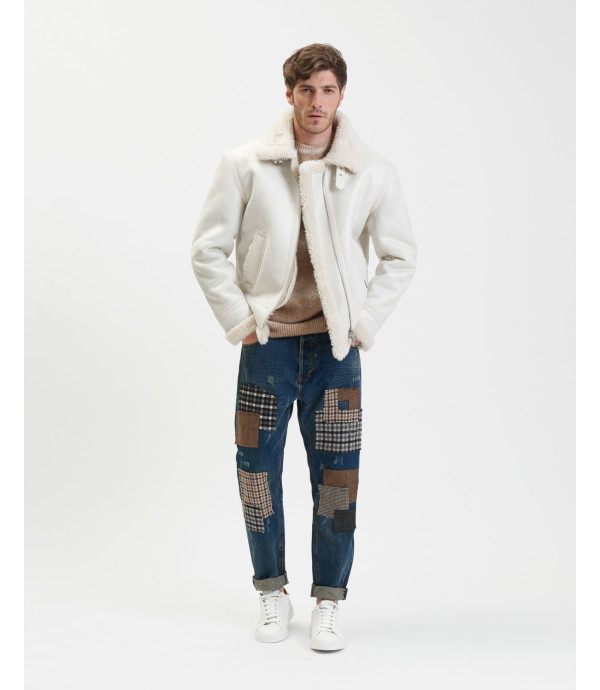 Faux-shearling jacket