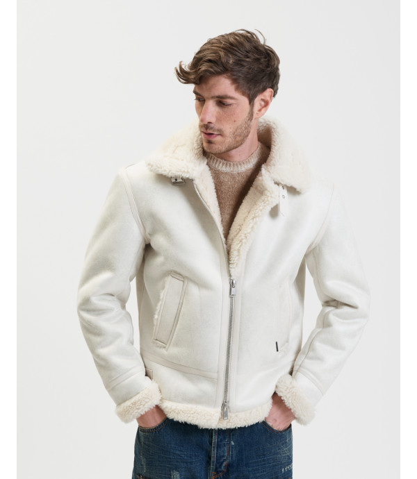 Faux-shearling jacket