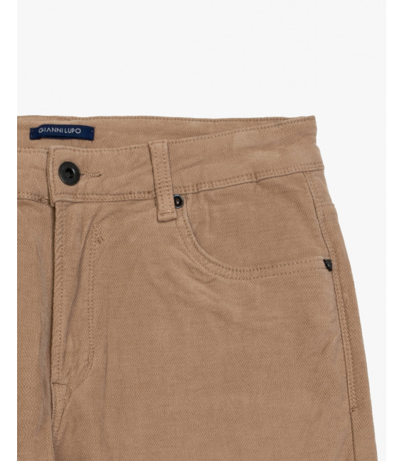 Chinos regular fit morbidi in velluto