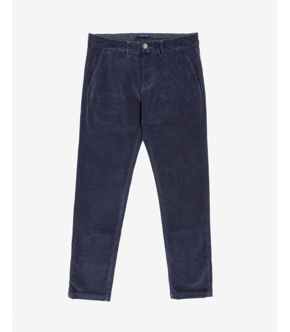 Pantaloni slim fit in velluto a coste