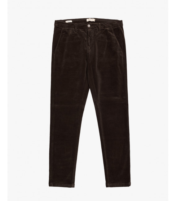 Pantaloni slim fit in velluto a coste